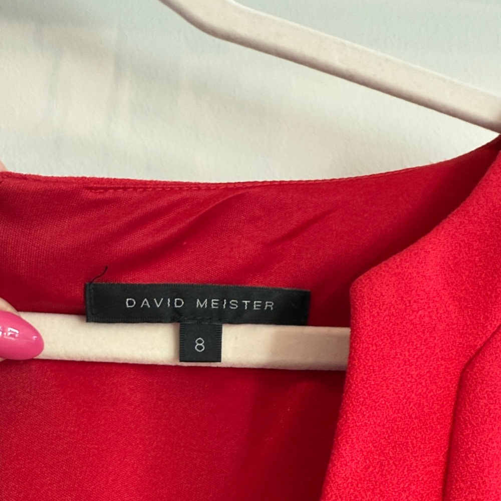 David Meister Vibrant Red Garment - Picture 2 of 3